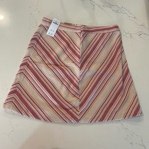 Hollister mini shirt, pink & cream chevron print